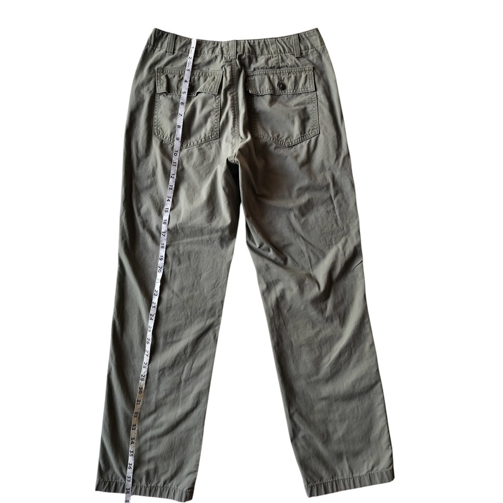 Levi's Women's Sage Green Lightweight Mide Rise Straight leg Pants Size 28 - Picture 8 of 10